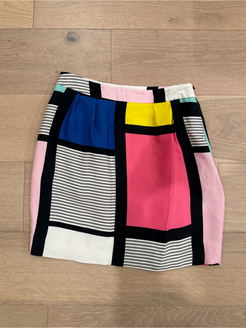 Kate Spade Colorblock Print Mini Skirt